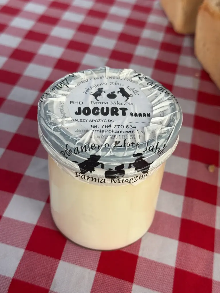 Jogurt naturalny z truskawką 350g