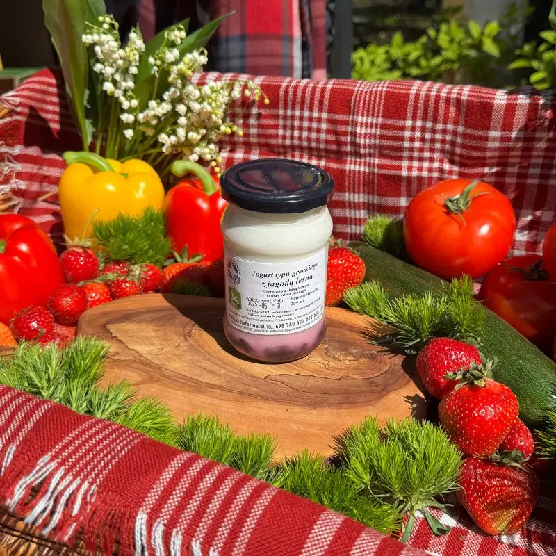Jogurt typu greckiego z jagodą leśną 350g
